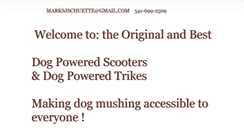 Desktop Screenshot of dogpoweredscooter.com