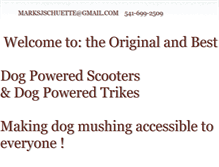 Tablet Screenshot of dogpoweredscooter.com